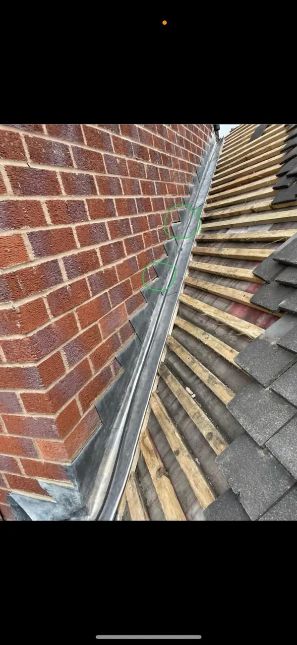 Tiled roof detail