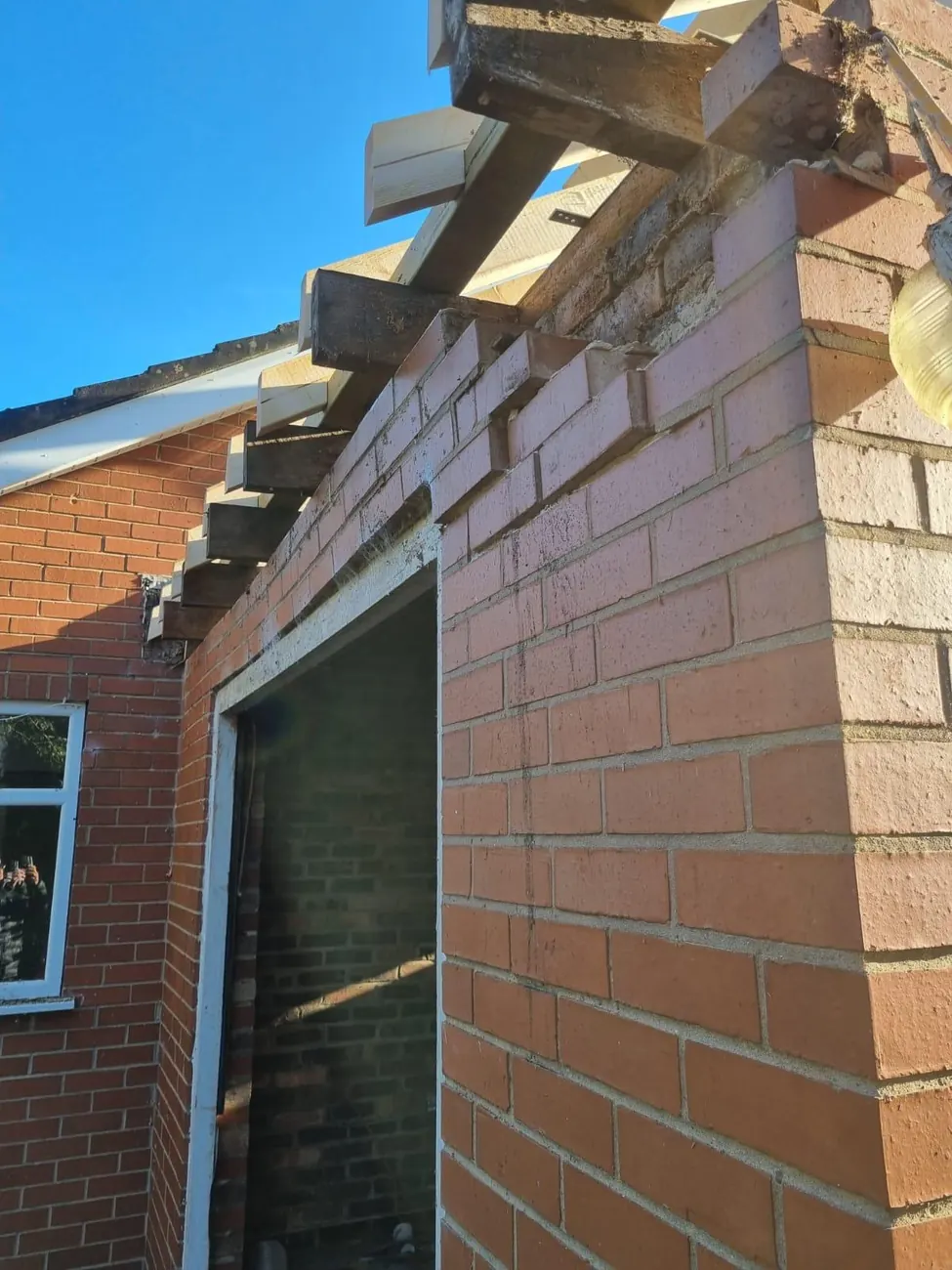 New roof timber structure